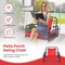 Outdoor Rattan Swing Chair with Seat Cushion for Porch and Patio